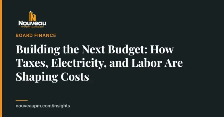 Building the Next Budget: How Taxes, Electricity, and Labor Are Shaping Costs